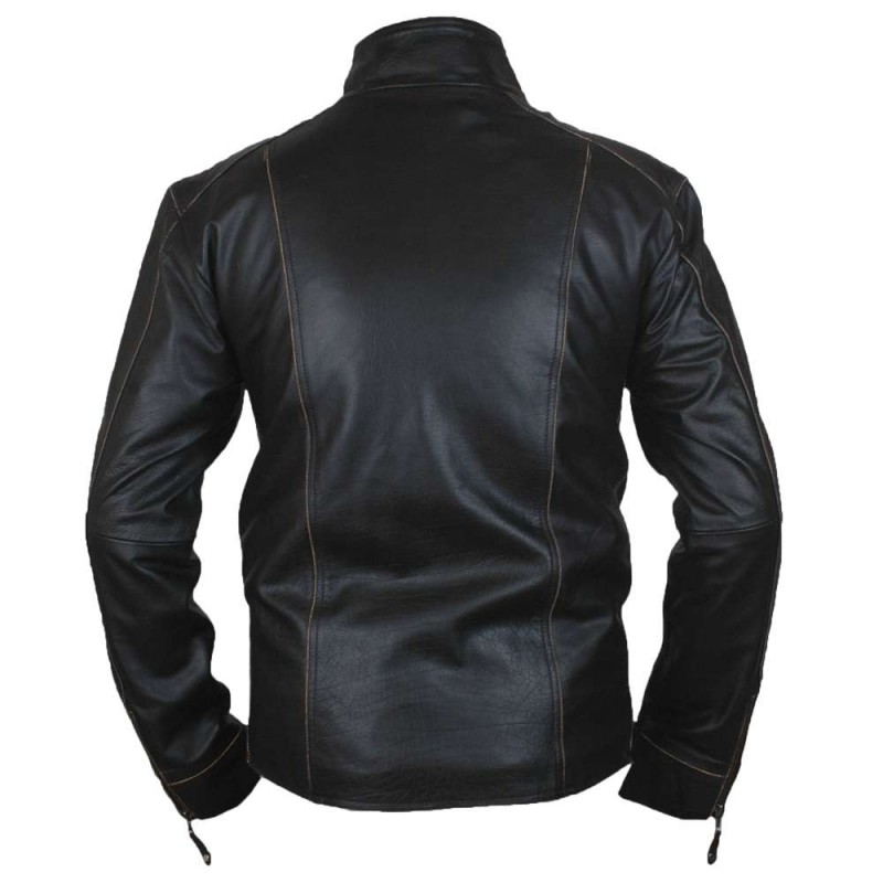 New Genuine Lambskin Leather Designer Jacket Motorcycle Biker Men 